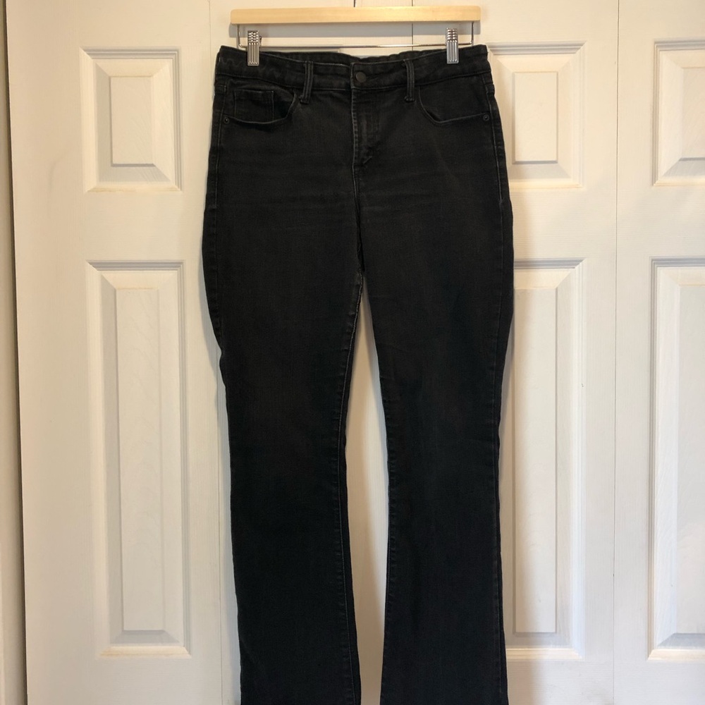 Old Navy sz 10 midrise kicker bootcut Black Jeans
